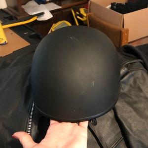 Harley Davidson black matte half shell helmet
